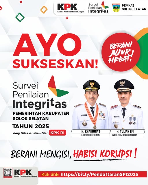 Mari sukseskan Survei Penilaian Integritas (SPI) 2025!