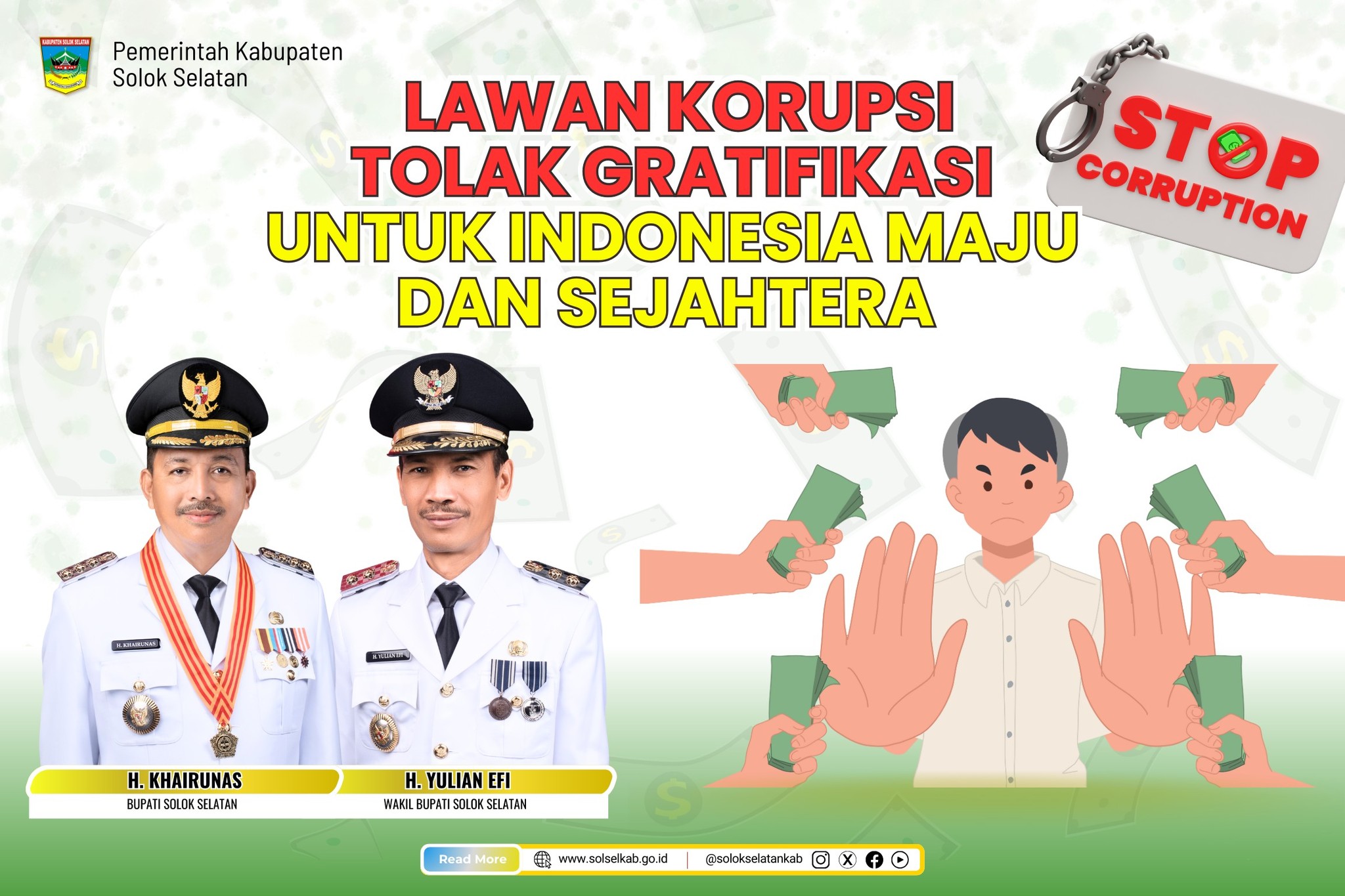 Korupsi adalah penyakit sosial yang dapat merusak sendi-sendi kehidupan berbangsa dan bernegara