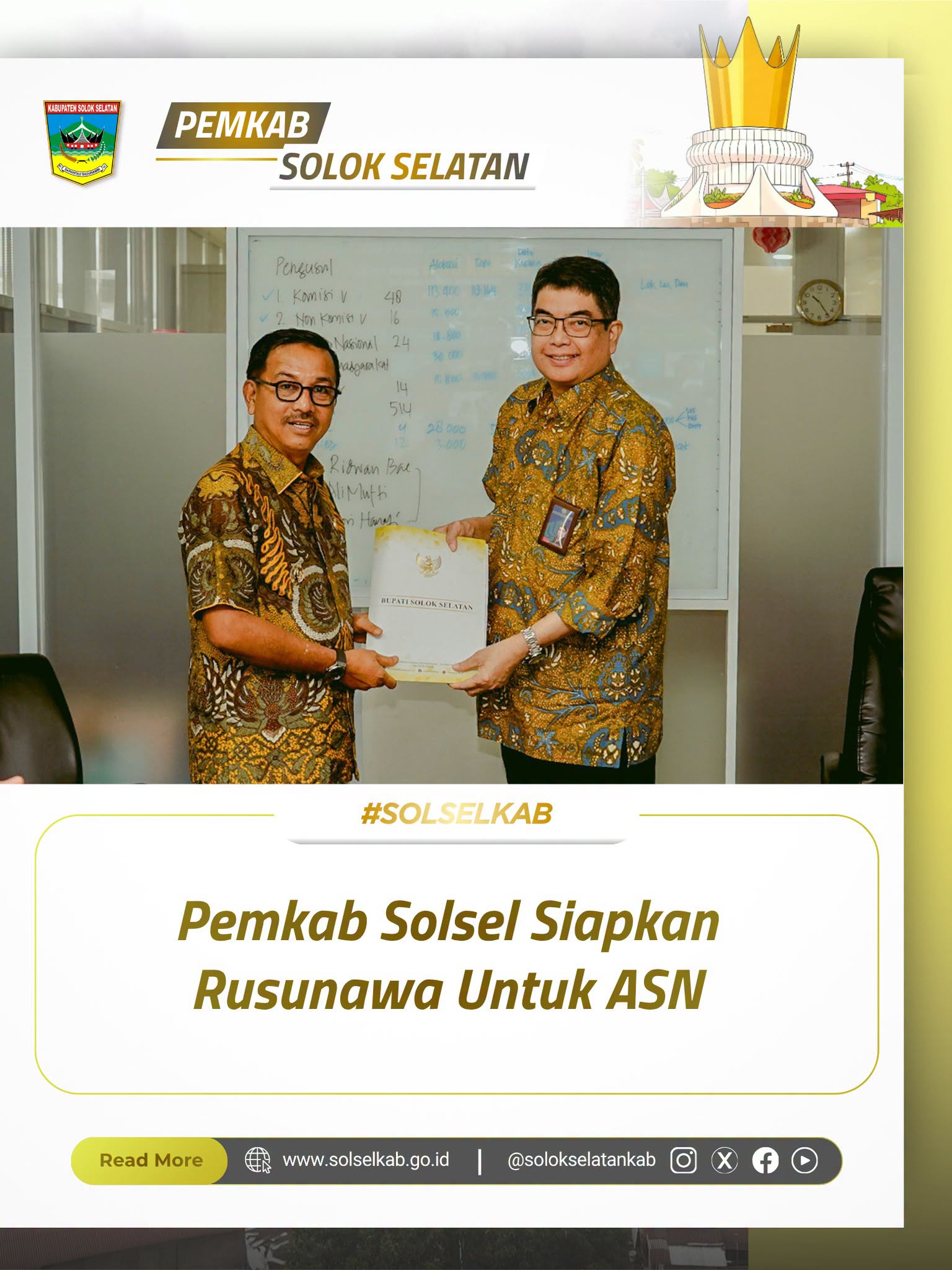Pemkab Solsel Upayakan Rumah Layak Huni Untuk Masyarakat Berpenghasilan Rendah