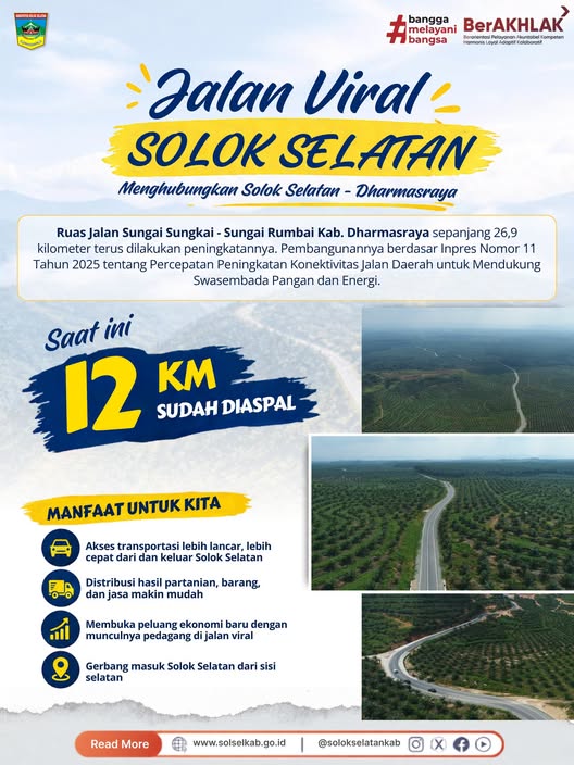 Jadi siapa nih yang udah pernah mngunjungi jalan viral di Solok Selatan?